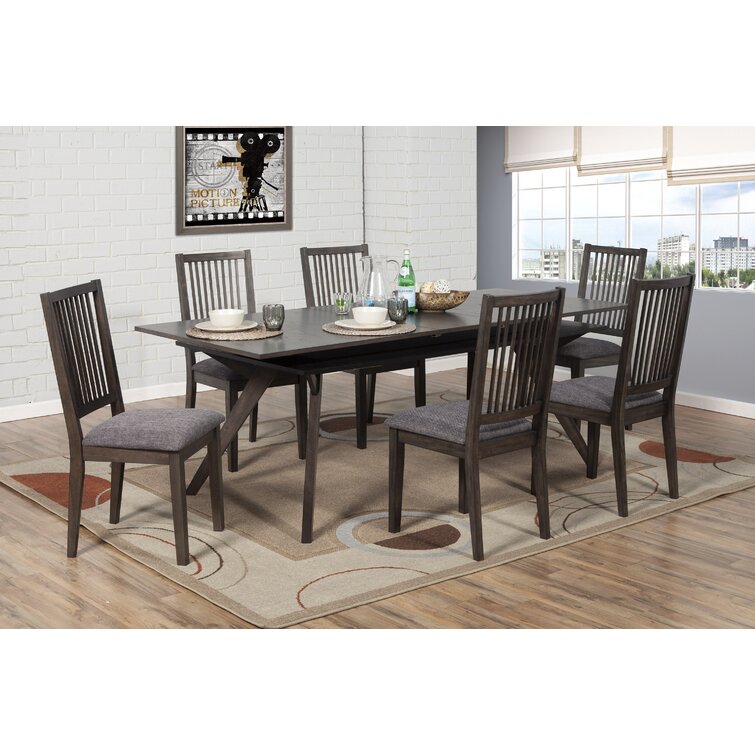 Giovanny Rectangular Extension Dining Table Dark Tobacco